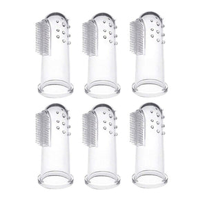 HOT-6-Pack Pet Finger Toothbrushes,Dog Tooth Cleaner Teeth Cleaning Dental Care for Dogs Cats