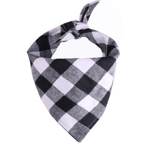 Load image into Gallery viewer, Red Green Blue White Plaid Pet Bibs Scarf Cotton Double Thickening Pet Bandana for Small Large Cats Dogs
